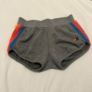 NWOT Aviator Nation 5 Stripe Jogger Shorts